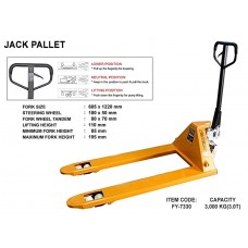 Creston FY-7330 Jack Pallet Capacity: 3,000 kg (3 Tons)